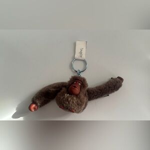 Kipling Plush Brown Monkey Keyring